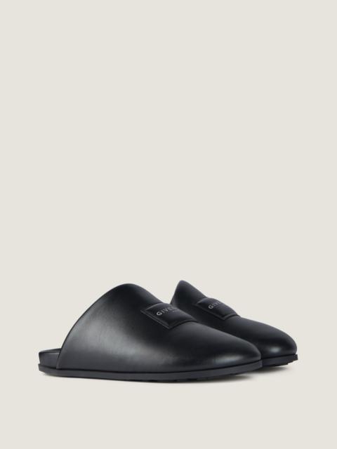Givenchy LABEL FLAT MULES IN NAPPA LEATHER