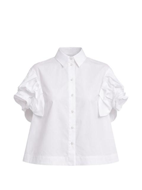 Simone Rocha ruffled-sleeves buttoned shirt