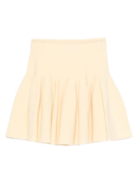 Sandro pleated knitted mini skirt