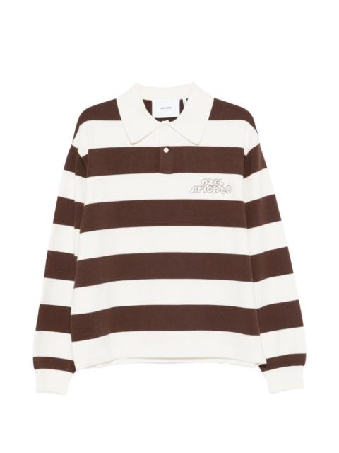 Axel Arigato Rey striped logo polo shirt