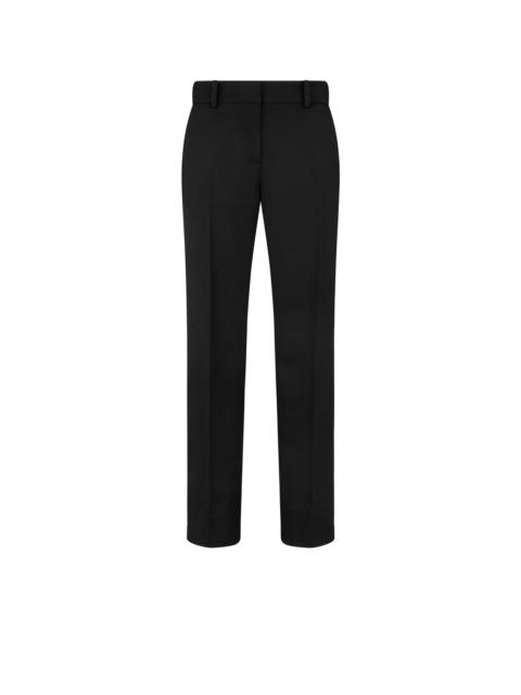 TOM FORD SHARP WOOL GABARDINE OFFICER PANTS WITH PIPING
