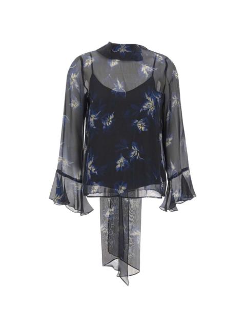 Max Mara floral-print silk blouse