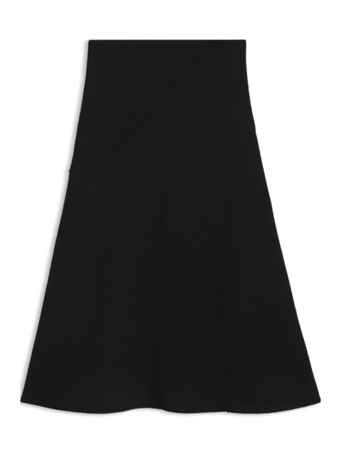 BOSS A-LINE SKIRT IN BOILED WOOL