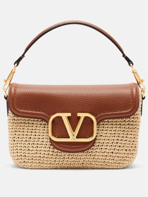 Valentino Alltime Small raffia shoulder bag