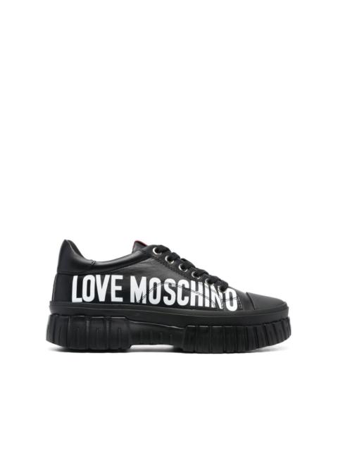 Moschino logo-print low-top trainers