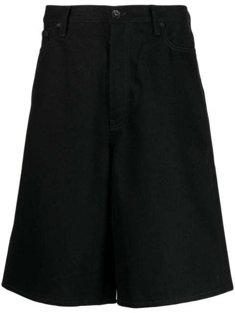 Off-White logo-print knee-length shorts
