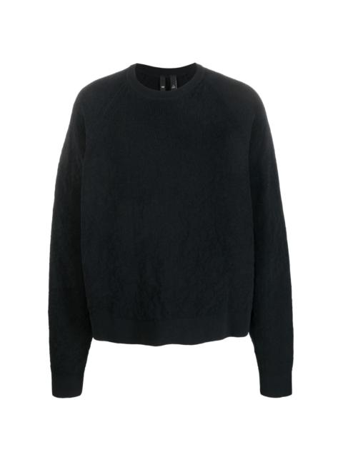 organic-cotton-blend plain sweatshirt