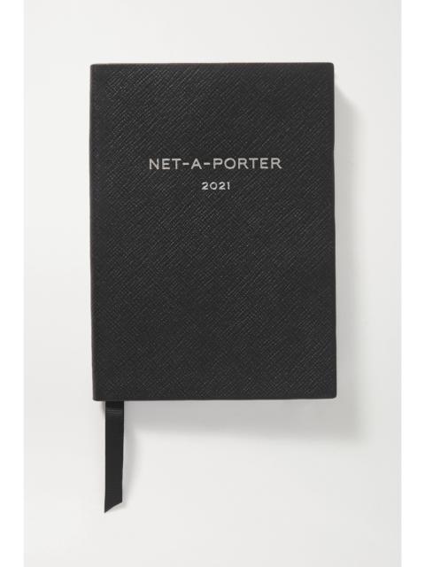 Smythson + Net-a-porter Panama Soho 2021 Textured-leather Diary