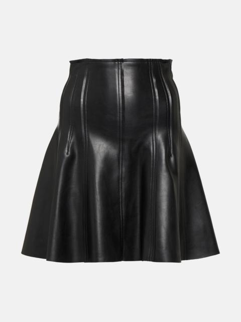 NORMA KAMALI Grace faux leather miniskirt