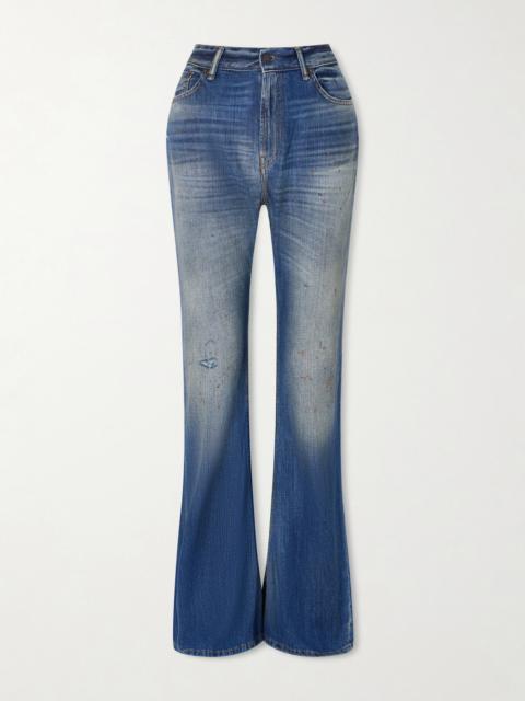 Acne Studios Distressed High-rise Flared Jeans