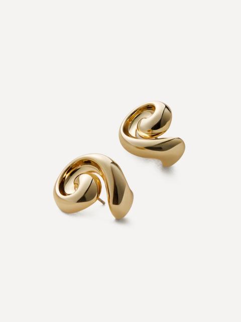 JENNY BIRD 14ct Gold Dipped Brass Gio Earrings