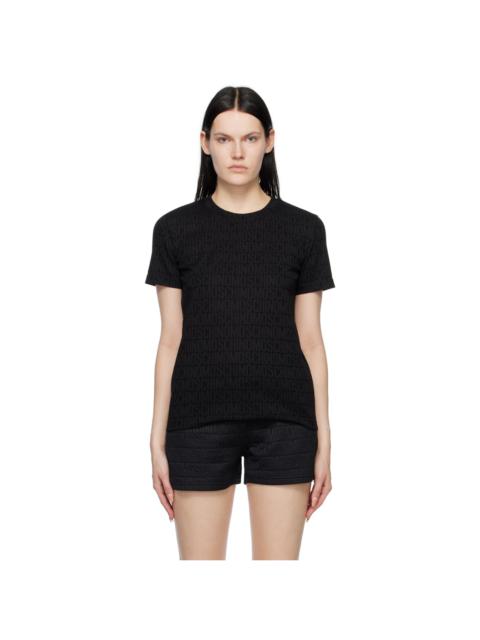Moschino Black Jacquard T-Shirt