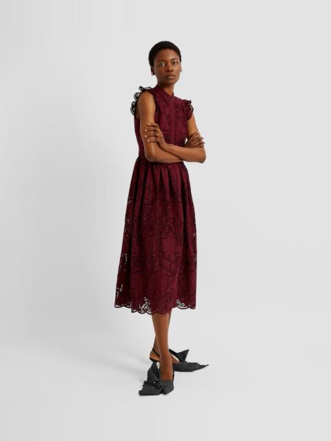 Erdem SLEEVELESS FLARED MIDI DRESS