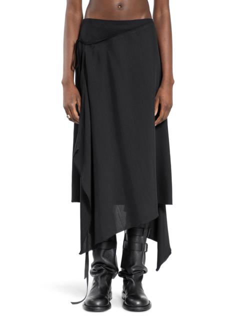 Ann Demeulemeester Ylva-Midi-Wrap-Skirt