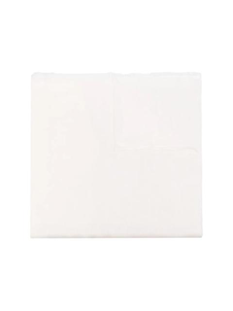 Faliero Sarti solid-color fringed scarf