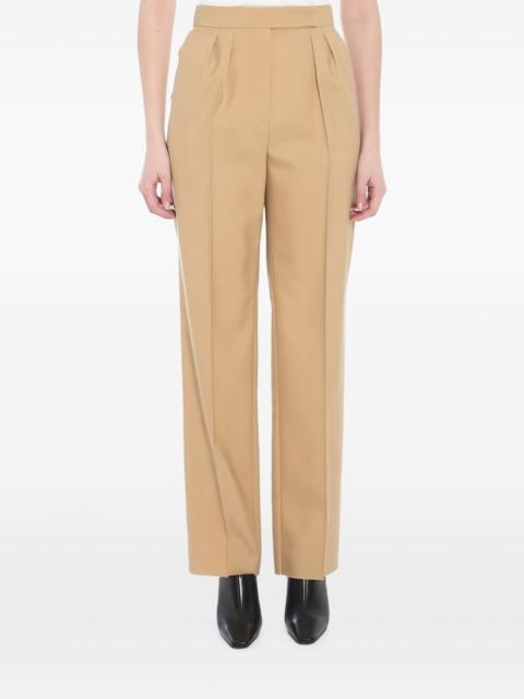 pleated-front trousers
