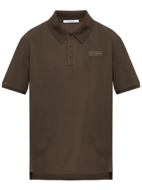 Givenchy Cotton polo with gros-grain GIVENCHY Paris