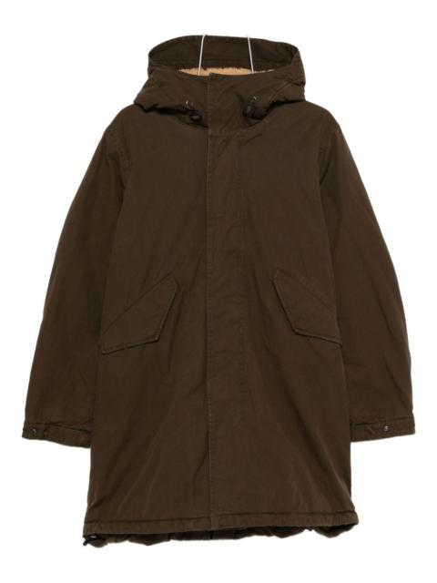 Aspesi shearling-trim hooded jacket