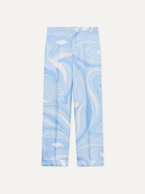 PUCCI MARMO PRINT SILK PANTS