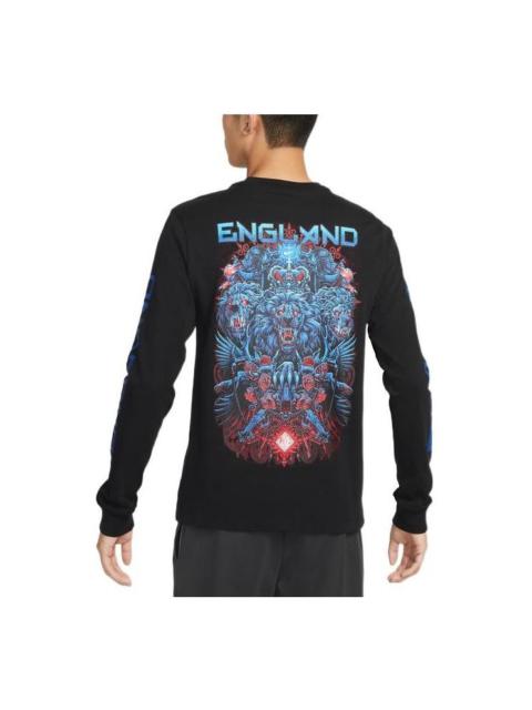Nike Nike England National Team Logo Long Sleeve T-Shirt 'Black' DQ8608-010