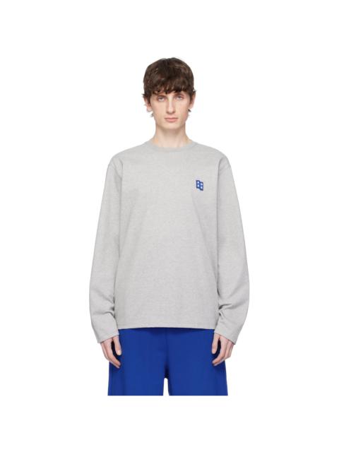 ADER error Gray Sig; TRS Tag 01 LS T-shirt