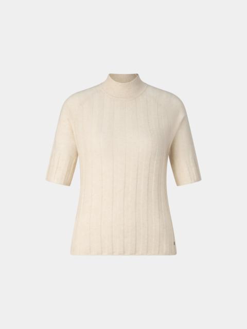 BOGNER Virgin wool cashmere shirt Tina in Cream