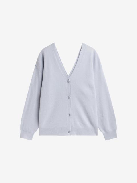 The Frankie Shop Lachen Double-Sided Wool Cardigan - Powder Blue