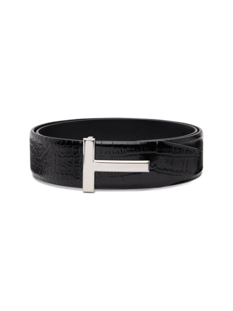 TOM FORD Black T Reversible Belt