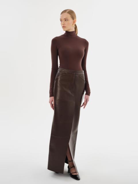 LAMARQUE MARIETTE | Leather Maxi Skirt