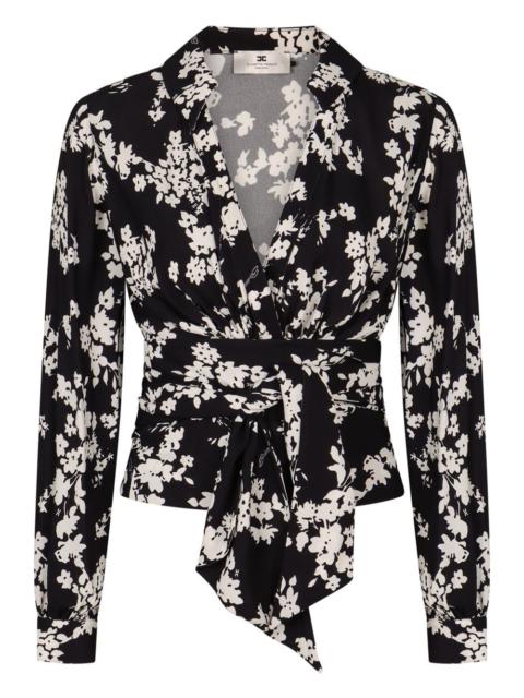 ELISABETTA FRANCHI floral-print blouse