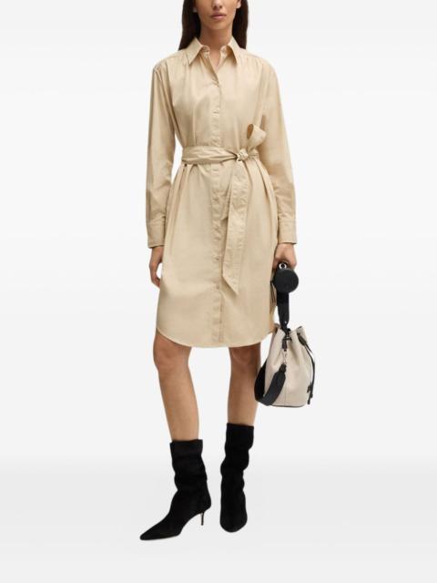 BOSS belted shirt dress