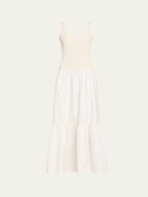 RAMY BROOK Dawson Mixed-Media Maxi Dress