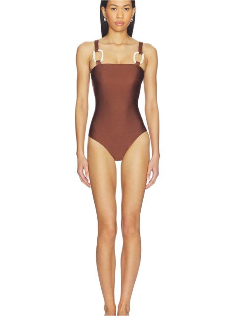 ADRIANA DEGREAS Solid Straps One Piece