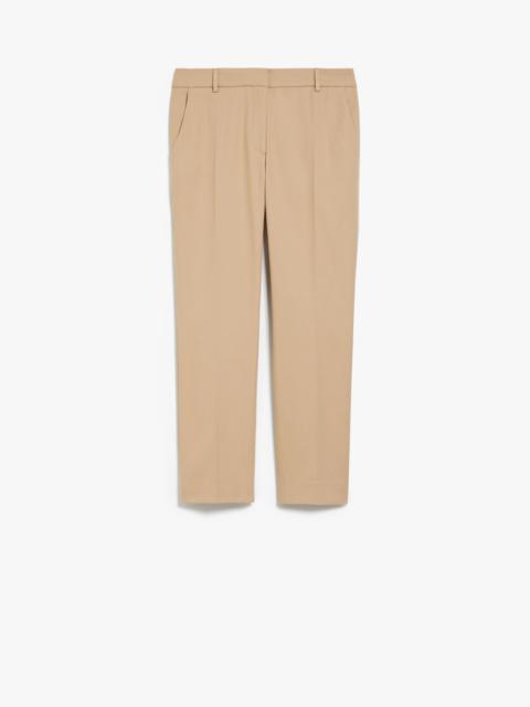 Max Mara VITE Stretch cotton cigarette trousers