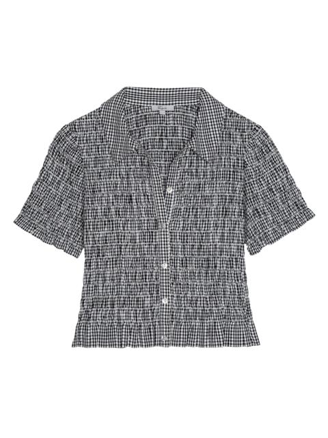 Rails Women's Alton Gingham Smock Shirt - Black Gingham