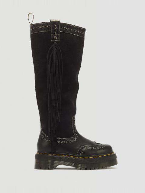 Dr. Martens Desert Rodeo Quad Hi Boot Knee High Leather & Suede Boots