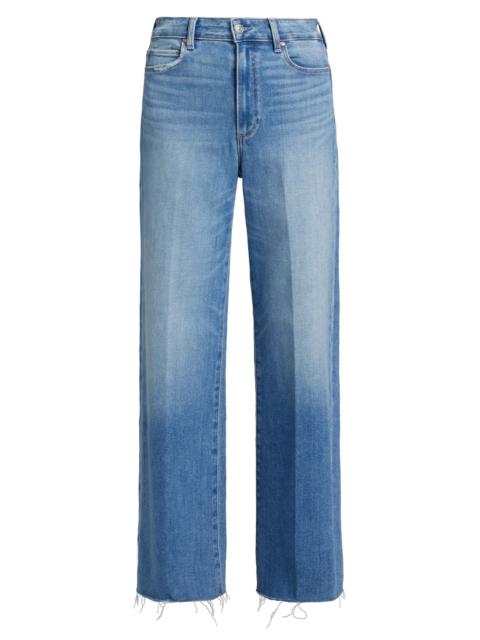 PAIGE Women's Anessa High-Rise Raw-Hem Straight Jeans - Mesmerize
