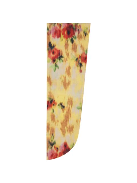 GANNI Yellow Print Wrap Scarf