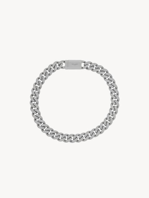 SAINT LAURENT METAL CURB CHAIN NECKLACE