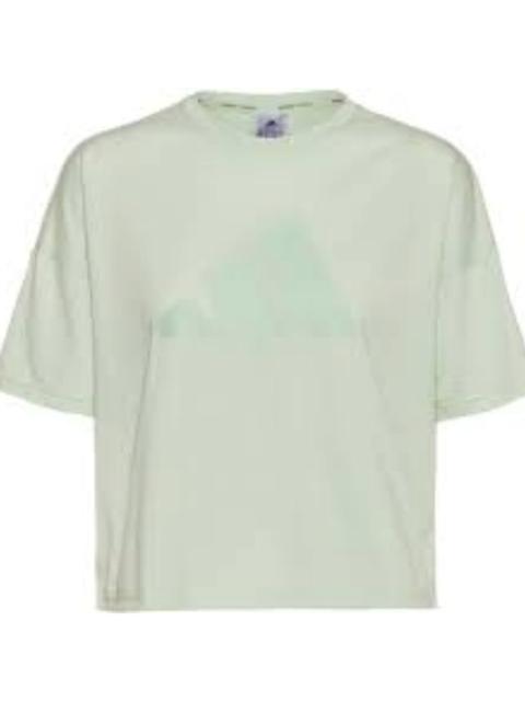 (WMNS) adidas Train Icons 3 BAR T-Shirt 'Teal Asia Sizing HK6963