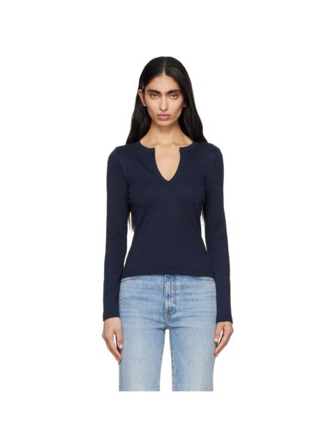FLORE FLORE Navy Iman Longsleeve T-shirt