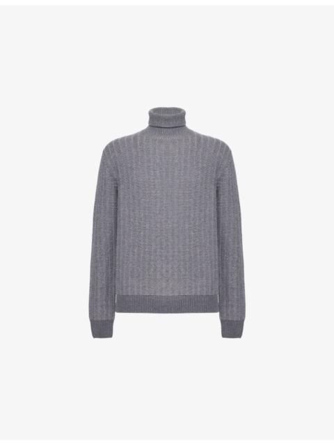 CORNELIANI Roll-Neck Wool And Cashmere Jumper