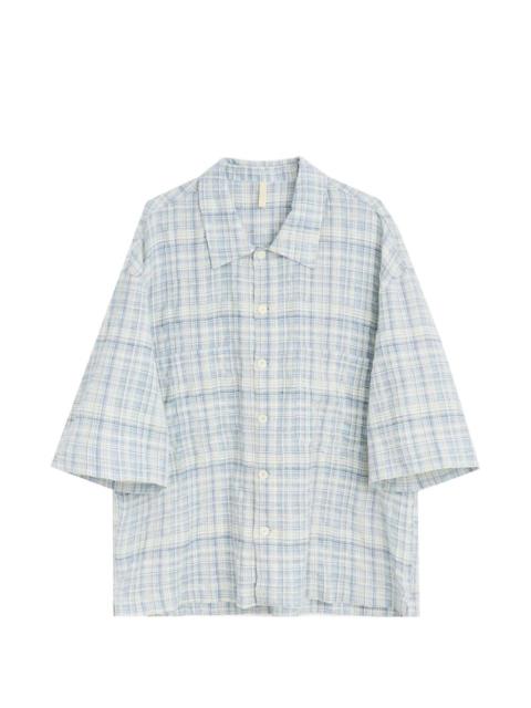 SUNFLOWER Adam checked shirt