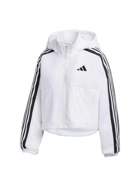 adidas (WMNS) adidas Urban BOA Short Knitted Jacket 'White Black' GM1424