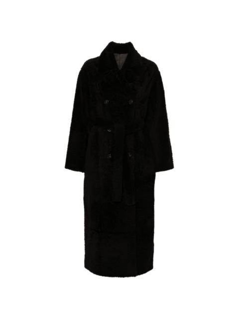 Yves Salomon double-breasted coatq