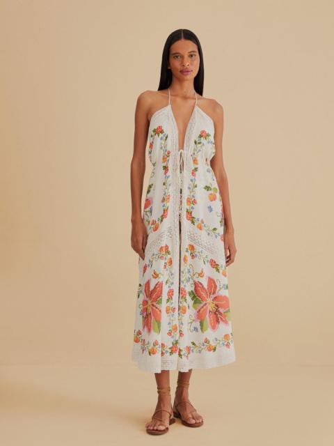 FARM RIO White Banana Vitamin Lace Cover Up