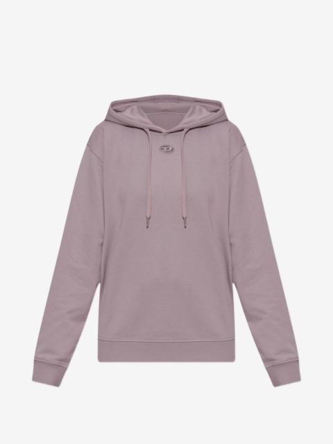 Diesel logo-plaque hoodie