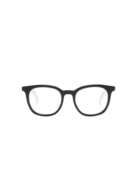 Moncler ML5207 two-tone square-frame glasses