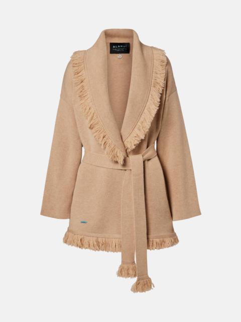 Alanui Finest fringed cashmere and cotton cardigan