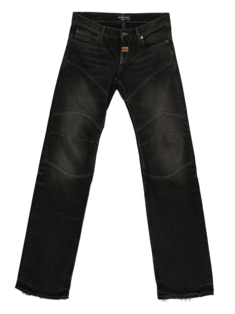 BALENCIAGA panelled raw-edge jeans